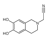 2(1H)-Isoquinolineacetonitrile, 3,4-dihydro-6,7-dihydroxy- (9CI)结构式