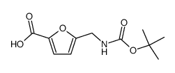 5-{[(tert-butoxycarbonyl)amino]methyl}-2-furoic acid structure