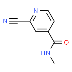 4-Pyridinecarboxamide,2-cyano-N-methyl-(9CI)结构式