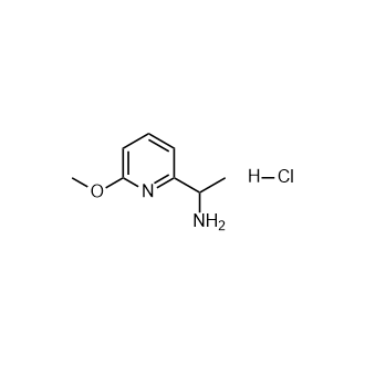 1-(6-甲氧基吡啶-2-基)乙烷-1-胺盐酸盐结构式