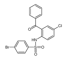 N-(2-benzoyl-4-chlorophenyl)-4-bromobenzenesulfonamide结构式