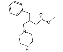 β-(1-piperazinylmethyl)-γ-phenylbutyric acid methyl ester结构式