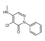 4-chloro-5-(methylamino)-2-phenylpyridazin-3-one结构式