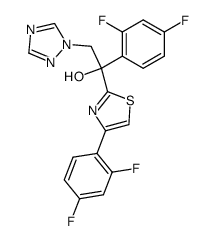 1-(2,4-difluorophenyl)-1-(4-(2,4-difluorophenyl)thiazol-2-yl)-2-(1H-1,2,4-triazol-1-yl)-ethanol Structure