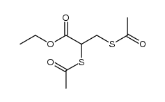 ethyl 2,3-S-diacetyl-2,3-dimercaptopropanoate结构式