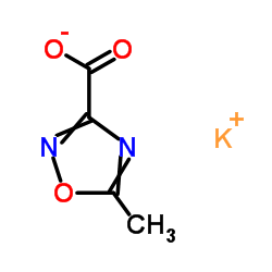 5-甲基-1,2,4-噁二唑-3-羧酸钾结构式