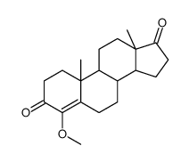 4-ANDROSTEN-4-OL-3,17-DIONE 4-METHYLETHE R结构式