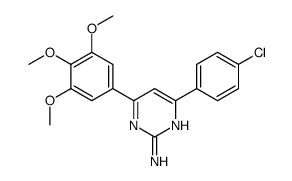 4-(4-chlorophenyl)-6-(3,4,5-trimethoxyphenyl)pyrimidin-2-amine结构式