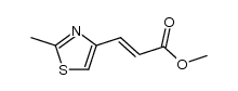 (2E)-3-(2-Methylthiazol-4-yl)-2-propenoic acid methyl ester Structure