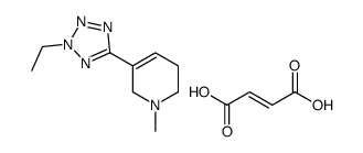 (Z)-but-2-enedioic acid,5-(2-ethyltetrazol-5-yl)-1-methyl-3,6-dihydro-2H-pyridine结构式