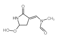 Formamide,N-[(5-hydroperoxy-2-oxo-3-pyrrolidinylidene)methyl]-N-methyl- picture