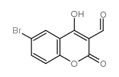 6-BROMO-4-HYDROXY-2-OXO-2H-CHROMENE-3-CARBALDEHYDE结构式