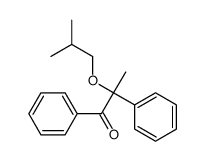 2-(2-methylpropoxy)-1,2-diphenylpropan-1-one结构式