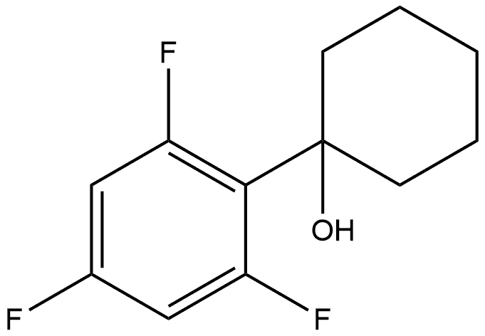 1-(2,4,6-三氟苯基)环己醇结构式