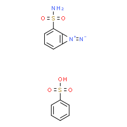 Diazobenzenesulfonamide benzenesulfonate Structure