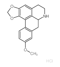 6ab-Noraporphine,9-methoxy-1,2-(methylenedioxy)-, hydrochloride (8CI) Structure