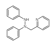 1,2-diphenyl-1-(pyridin-2-ylmethyl)hydrazine结构式