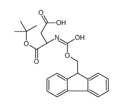 (3R)-3-{[(9H-Fluoren-9-ylmethoxy)carbonyl]amino}-4-[(2-methyl-2-p ropanyl)oxy]-4-oxobutanoic acid (non-preferred name)结构式