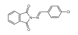 N-(p-chlorobenzylideneamino)phthalimide Structure