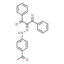 2-[(4-Acetylphenyl)hydrazono]-1,3-diphenyl-1,3-propanedione structure