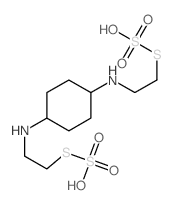 1,4-bis(2-sulfosulfanylethylamino)cyclohexane Structure