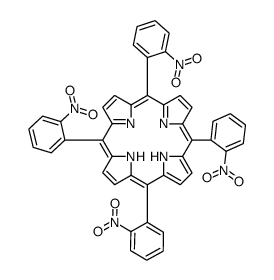 5,10,15,20-四(2-硝基苯)卟啉结构式