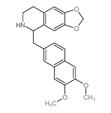 5-[(6,7-dimethoxynaphthalen-2-yl)methyl]-5,6,7,8-tetrahydro-[1,3]dioxolo[4,5-g]isoquinoline Structure