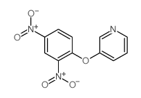 Pyridine, 3- (2,4-dinitrophenoxy)- structure