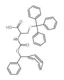 2-(benzhydryloxycarbonylamino)-3-tritylsulfanyl-propanoic acid Structure