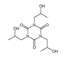 1,3,5-tris(2-hydroxypropyl)-1,3,5-triazinane-2,4,6-trione Structure