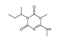 3-sec-butyl-1-methyl-6-methylamino-1H-[1,3,5]triazine-2,4-dione结构式