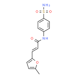 (2E)-3-(5-methylfuran-2-yl)-N-(4-sulfamoylphenyl)prop-2-enamide结构式