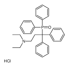 3-diphenylphosphoryl-N,N-diethyl-3,3-diphenylpropan-1-amine,hydrochloride Structure