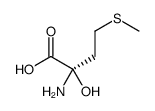 (2R)-2-amino-2-hydroxy-4-methylsulfanylbutanoic acid结构式