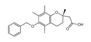 (S)-(6-benzyloxy-2,5,7,8-tetramethylchroman-2-yl)acetic acid Structure