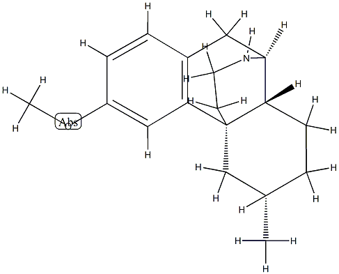 (6α)-3-Methoxy-6-methylmorphinan structure