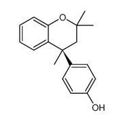 (4S)-4-p-hydroxyphenyl-2,2,4-trimethylchroman Structure