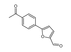 5-(4-ACETYL-PHENYL)-FURAN-2-CARBALDEHYDE Structure