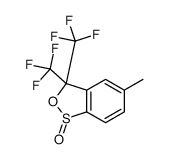 5-methyl-3,3-bis(trifluoromethyl)-2,1λ4-benzoxathiole 1-oxide结构式