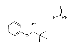 2-tert-butyl-1,3-benzoxathiolium tetrefluoroborate结构式