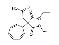 3,3-Dicarboethoxy-3-(7-cyclohepta-1,3,5-trienyl)propionsaeure结构式