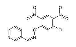 Pyridine-3-carbaldehyde O-(5-chloro-2,4-dinitro-phenyl)-oxime Structure