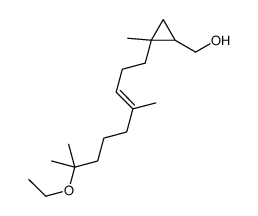 [2-(8-ethoxy-4,8-dimethylnon-3-enyl)-2-methylcyclopropyl]methanol结构式