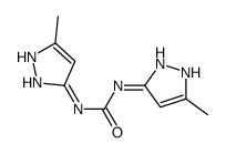 1,3-bis(5-methyl-1H-pyrazol-3-yl)urea Structure