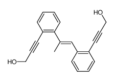 2,2'-Bis(3-hydroxy-1-propinyl)-α-methyl-trans-stilben Structure