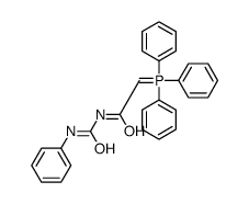 N-(phenylcarbamoyl)-2-(triphenyl-λ5-phosphanylidene)acetamide结构式