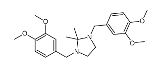 1,3-bis[(3,4-dimethoxyphenyl)methyl]-2,2-dimethylimidazolidine结构式