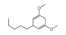 1,5-dimethoxy-3-pentylcyclohexa-1,4-diene结构式