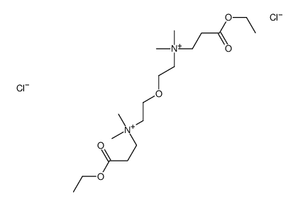 (3-ethoxy-3-oxopropyl)-[2-[2-[(3-ethoxy-3-oxopropyl)-dimethylazaniumyl]ethoxy]ethyl]-dimethylazanium,dichloride Structure