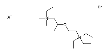 triethyl-[2-[1-[ethyl(dimethyl)azaniumyl]propan-2-yloxy]ethyl]azanium,dibromide Structure